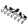 Holibanna Metal Wall Mounted Coat Rack Heavy Duty Hooks for Coats Hats and Keys Stylish Home Storage Organizer Iron Construction Space-Saving Design for Entryway and Mudroom view 1
