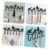 Holibanna Metal Wall Mounted Coat Rack Heavy Duty Hooks for Coats Hats and Keys Stylish Home Storage Organizer Iron Construction Space-Saving Design for Entryway and Mudroom view 3