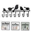 Holibanna Metal Wall Mounted Coat Rack Heavy Duty Hooks for Coats Hats and Keys Stylish Home Storage Organizer Iron Construction Space-Saving Design for Entryway and Mudroom view 4