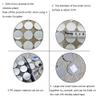 GZHERVICES Silver Shimmer Wall Backdrop, Mirror Circle Dots Wind Blowing Sequins Backdrop Curtain, for Events Home Decor Wedding Birthday Decoration view 3