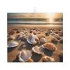 Seashell Landscape On The Beach Kitchen Absorbent Mat-Dish Drying Mat,Utensil Drying Mat-Kitchen Essential For Countertops view 1