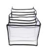 Holibanna Large Storage Bins for Clothes 2pcs Folding Organizer Nylon 7 Compartments Black view 1