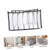 Holibanna Large Storage Bins for Clothes 2pcs Folding Organizer Nylon 7 Compartments Black view 2