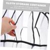 Holibanna Large Storage Bins for Clothes 2pcs Folding Organizer Nylon 7 Compartments Black view 4