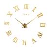 Amosfun Mirror Surface Decorative Wall Clock DIY Hanging Clock for Living Room Battery Not Included Elegant Design Fashionable Wall Art view 1