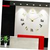 Amosfun Mirror Surface Decorative Wall Clock DIY Hanging Clock for Living Room Battery Not Included Elegant Design Fashionable Wall Art view 4