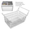 Freezer Organizer Bins, Metal Wire Basket Freezer Basket with High Low Handles, Refrigerator Basket Storage Rack Wire Storage Baskets Pantry Storage Basket for Kitchen Pantry view 2
