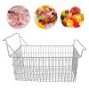 Freezer Organizer Bins, Metal Wire Basket Freezer Basket with High Low Handles, Refrigerator Basket Storage Rack Wire Storage Baskets Pantry Storage Basket for Kitchen Pantry view 3