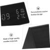 Amosfun Led Alarm Clock Sound Control Temperature and Humidity Display Stylish Wooden Design for Bedroom and Home Use USB Powered Digital Clock view 4