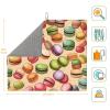 Macaron Biscuit Flavored Kitchen Counter Absorbent Matdish Drying Mat, Sink Matwater Absorption At Its Finest view 3