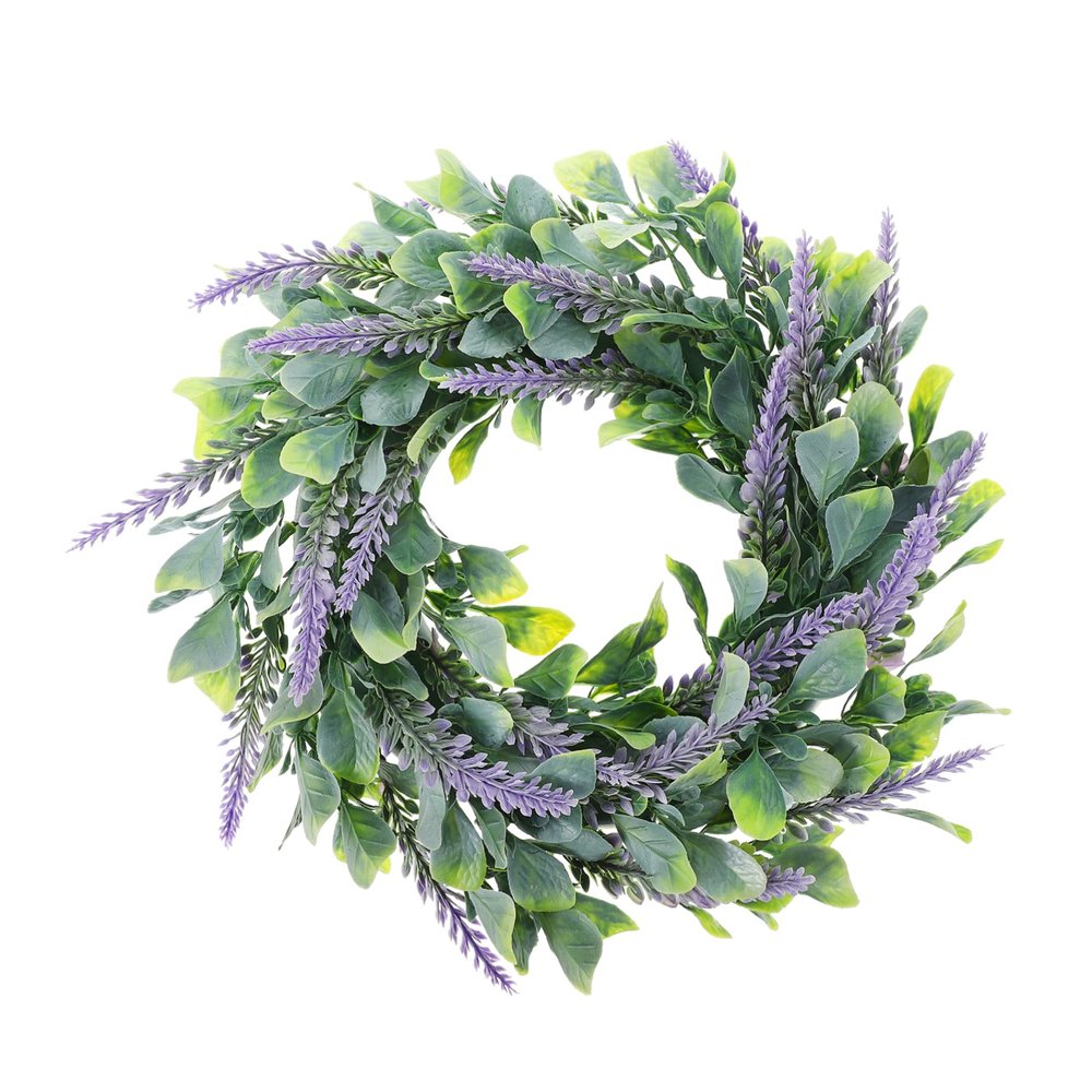 Holibanna Decorative Lavender Wall Hanging Wreath Delicate Artificial Flower Garland for Home Decor Front Door and Room Decoration for Photography and Seasonal Celebrations