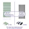 PADISHAHHOME Turkish Beach Towels, Bulk Case of 36 | Oversized, Quick Dry, Sand Free | 100% Cotton, Large 38x71 Towels for Beach, Pool, Travel | Ultra-Soft, Compact, Absorbent | Light Green view 3