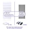 PADISHAHHOME Turkish Beach Towels, Bulk Case of 36 | Oversized, Quick Dry, Sand Free | 100% Cotton, Large 38x71 Towels for Beach, Pool, Travel | Ultra-Soft, Compact, Absorbent | White view 2