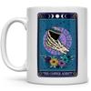 The Coffee Addict Tarot Card Mug, Fun Coffee Lover Gifts, Gothic Witchy Occult Cup (11oz) view 1
