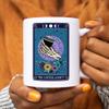 The Coffee Addict Tarot Card Mug, Fun Coffee Lover Gifts, Gothic Witchy Occult Cup (11oz) view 2