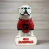 College Bronze Georgia Bulldogs UGA Mascot Table Top Stone Figurine view 2