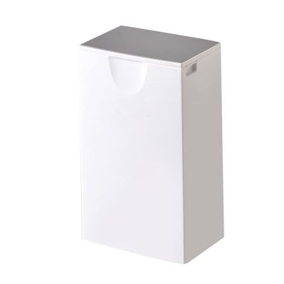 GERRIT Simple Mini Trash can Rectangular Plastic Waste Basket with lid Small Trash Recycling bin Desktop Garbage can Kitchen Bedroom Practical