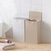 GERRIT Simple Mini Trash can Rectangular Plastic Waste Basket with lid Small Trash Recycling bin Desktop Garbage can Kitchen Bedroom Practical view 3