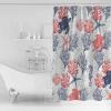ZOE STORE Shower Curtains for Bathroom Accessories, Blue Red Coastal Polyester Fabric Bathtub Curtain with 12 Hooks, Sea Turtle Nautical Coral Summer Beach Waterproof Shower Curtains 36 x 72 Inches view 3