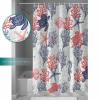ZOE STORE Shower Curtains for Bathroom Accessories, Blue Red Coastal Polyester Fabric Bathtub Curtain with 12 Hooks, Sea Turtle Nautical Coral Summer Beach Waterproof Shower Curtains 36 x 72 Inches view 4