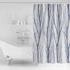 ZOE STORE Shower Curtains for Bathroom Accessories, Blue Branches Polyester Fabric Bathtub Curtain with 12 Hooks, Contemporary Abstract Silhouette Waterproof Shower Curtains 54 x 78 Inches view 3