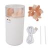 Xcello 2 in 1 Pink Salt Lamp Essential Oil Diffuser Humidifier Crystal LED Night Light for Bedroom Living Room White view 1