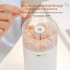 Xcello 2 in 1 Pink Salt Lamp Essential Oil Diffuser Humidifier Crystal LED Night Light for Bedroom Living Room White view 3
