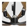 ADOVZ Modern Farmhouse Hanging Chandelier Compatible with Hallway Porch Dining Room Entry Island Kitchen Bedroom,Bed Sheets view 4