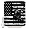 ZOE STORE Shower Curtains for Bathroom Accessories, Black Eagle 4th of July Polyester Fabric Bathtub Curtain with 12 Hooks, Independence Day American Flag Waterproof Shower Curtains 72 x 78 Inches view 2