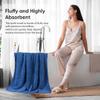HOMEXCEL Bath Towels Pack of 2, (27 x 54 Inches) Microfiber Ultra Soft Highly Absorbent Bath Towel Set, Lightweight and Quick Drying Towels for Body, Sport, Yoga, SPA, Fitness, Blue view 4