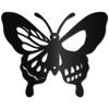 CREATCABIN Moth Metal Wall Decor Black Skull Metal Wall Art Hanging Ornament Iron Butterfly Wall Decoration Sculpture Butterfly Boho Home Decor for Modern Farmhouse Rustic Home Bathroom 8 x 6.3Inch view 1