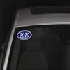 2017 Oval Year Model Stickers for Car Dealerships  White on Navy Blue Vinyl Windshield Decals  14"  5-1/2" Weatherproof Removable Car Window Stickers  Auto Lot Window Signs  Pack of 48 view 3