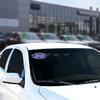 2017 Oval Year Model Stickers for Car Dealerships  White on Navy Blue Vinyl Windshield Decals  14"  5-1/2" Weatherproof Removable Car Window Stickers  Auto Lot Window Signs  Pack of 48 view 4