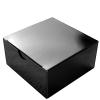 100 4 x 4 x 2" Black Cake Wedding Favors Boxes with Tuck Top for Wedding Party Birthday Candy Gifts Decorations Supplies view 1