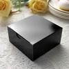 100 4 x 4 x 2" Black Cake Wedding Favors Boxes with Tuck Top for Wedding Party Birthday Candy Gifts Decorations Supplies view 2
