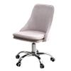 Home Velvet Office Chair, Ergonomic Mid-Back Computer Desk Chair 360 Degree Swivel, Adjustable Leisure Chair for Home Office Living Room (Grey), Pink view 1