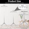 DJAPWPX Steamer Stand Telescopic Garment Steamer Rack Height Adjustable Clothes Steamer Holder Foldable Standing Garment Hanger with Non Slip Mat for Home Steam Ironing (Gray) view 3