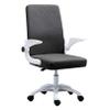High-Back Office Chair Computer Desk Chair - Ergonomic Upholstered Cushion 360 Swivel Chair Lumbar Support & Flip Up Armrests, Seat Height: 45-52cm (Blue) view 1