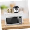 CHILDWEET Sturdy Shelving Rack Multifunctional Storage Rice Cooker Microwave Oven Space-Saving Easy to Clean view 4