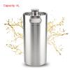 4L Beer Storage, Mini Stainless Steel Beer Barrel with Spiral Cover Lid Practical Home Hotel Supplies view 4
