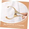Holibanna 6pcs Heavy Duty Aluminum Alloy Quilt Clamps Windproof Clothes Drying Clips for Dorm view 2
