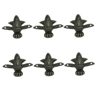 CHILDWEET 8pcs Dark Green Zinc Alloy Furniture Support Feet Retro Style Legs for Sofa Bed and Cabinet Accessories for Home and Office Furniture