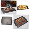 Ciieeo Non-stick Grill Pan for Bbq Camping Home Cooking Easy Clean Bakeware Plate with Textured Surface for Steaks Chicken Pancakes Lightweight Compact Design view 3