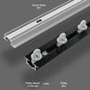 12m/39.3ft Metal Built-in Aluminum Curtain Track, Ceiling Mount, Commercial Hidden Privacy Room Divider Rod for Hospital, Heavy Duty Curtain Rail System,Black view 4