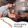 Baluue Oven Rack Puller 11.02 Inch Heat Resistant Wood Handle Tool for Toaster Oven and Small Kitchen Appliances Safe Baking and Cooking view 3