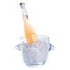 Bar Lux 2.1 Quarts Champagne Bucket, 1 Heavy-Duty Champagne Bucket With Tongs - Dishwashable, Shatterproof, Clear PC Plastic Ice Bucket, Keep Beverages Cold - Restaurantware view 1
