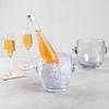 Bar Lux 2.1 Quarts Champagne Bucket, 1 Heavy-Duty Champagne Bucket With Tongs - Dishwashable, Shatterproof, Clear PC Plastic Ice Bucket, Keep Beverages Cold - Restaurantware view 4