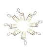 Amosfun 88pcs Metal Drapery Ring Hooks Rustproof Clip Rings for Rv Curtains Strong Clip for Small Tabs Easy to Install Use view 1