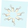 Amosfun 88pcs Metal Drapery Ring Hooks Rustproof Clip Rings for Rv Curtains Strong Clip for Small Tabs Easy to Install Use view 3