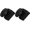 PRETYZOOM 4pcs Small Galvanized Trash Can Lid Wastebasket for Indoor Plants Nursery Pot Storage Bin view 4